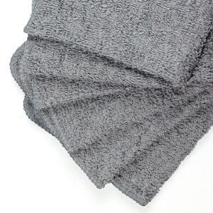 MAINSTAYS Cotton Washcloth Pack - 6 pack Gray Buy more and Save NWT